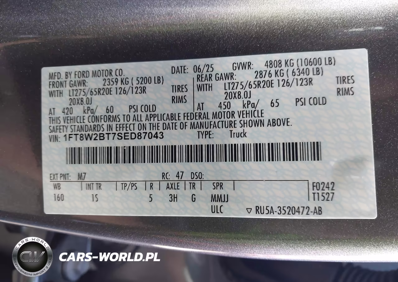2025 Ford F-250 Xl VIN:1FT8W2BT7SED87043 - 8