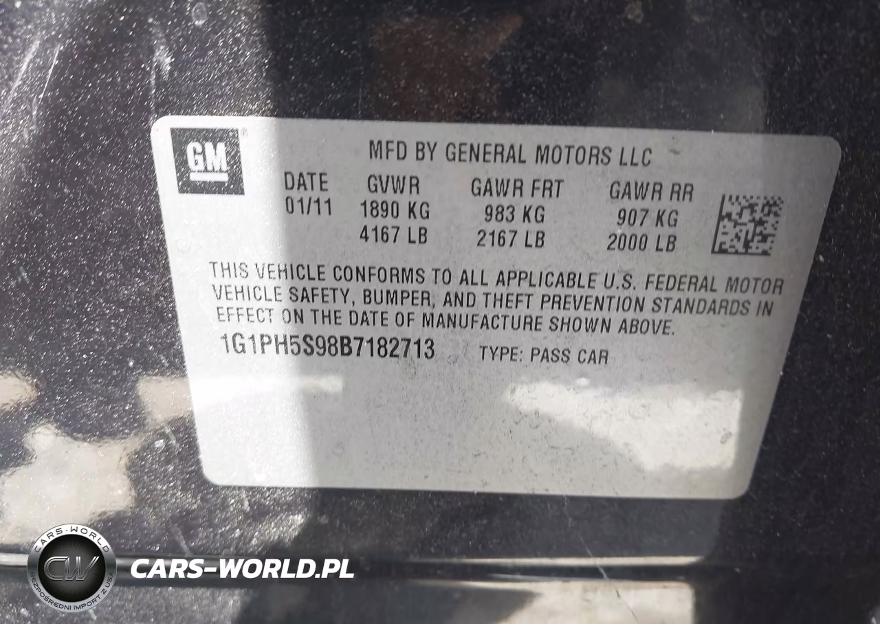 2011 Chevrolet Cruze Ltz VIN:1G1PH5S98B7182713 - 9
