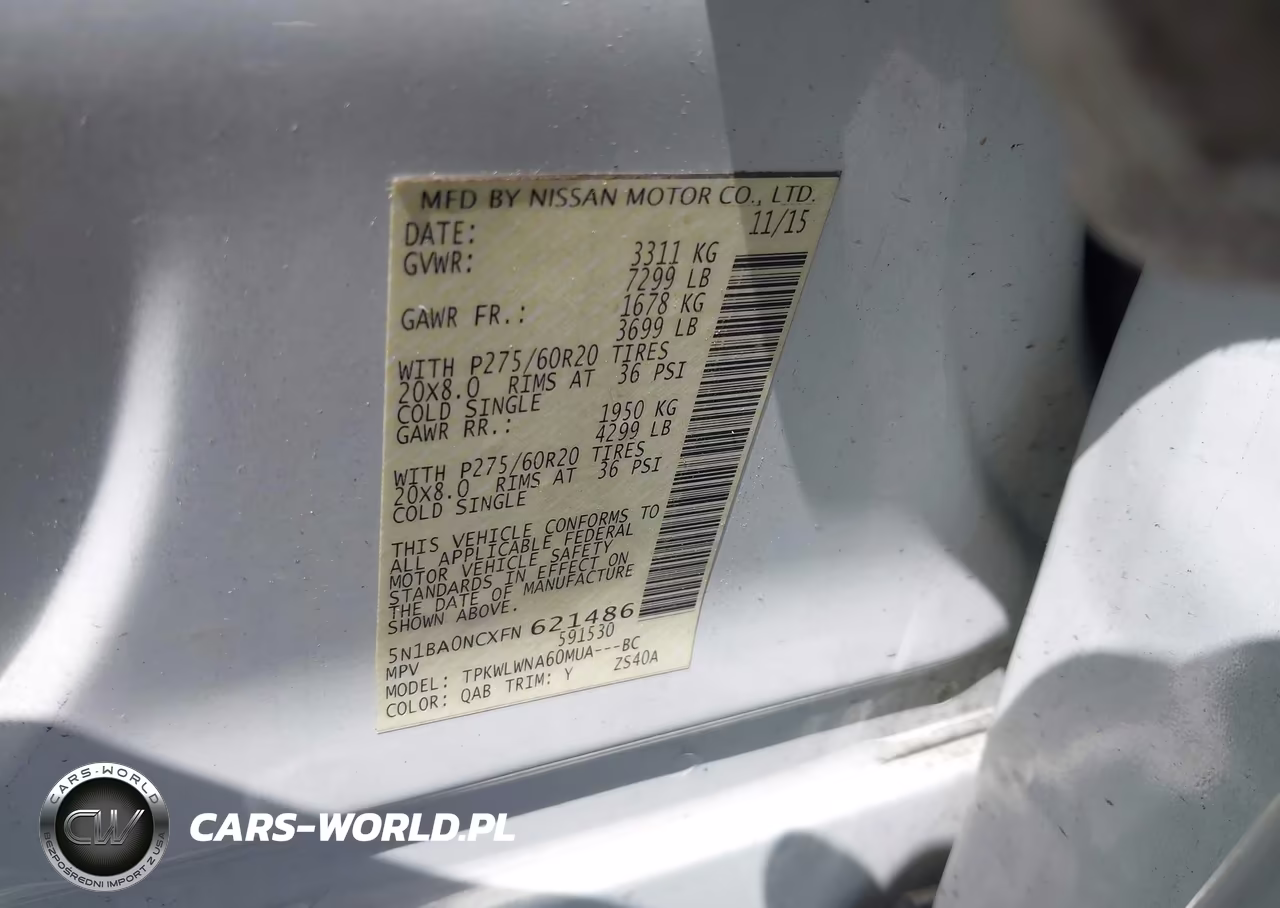 2015 Nissan Armada Platinum VIN:5N1BA0NCXFN621486 - 9