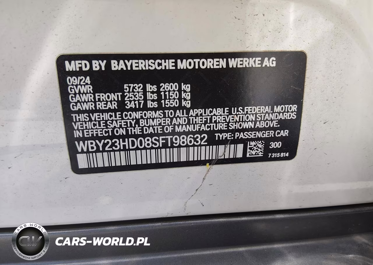 2025 BMW I4 Gran Coupe Edrive40 VIN:WBY23HD08SFT98632 - 9