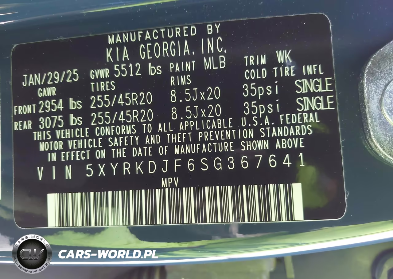 2025 Kia Sorento X-Line Sx Prestige VIN:5XYRKDJF6SG367641 - 9