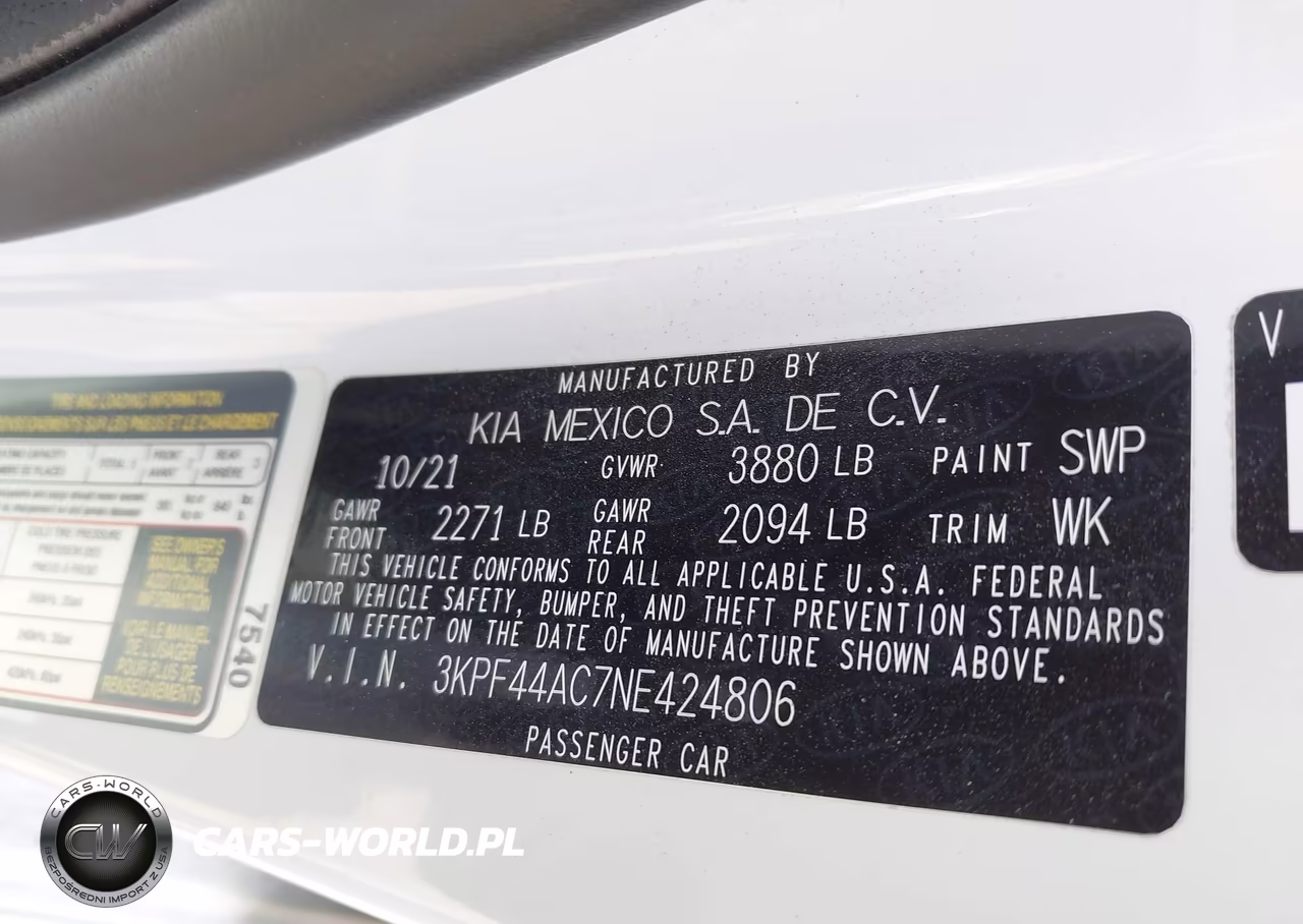 2022 Kia Forte Gt Manual VIN:3KPF44AC7NE424806 - 9