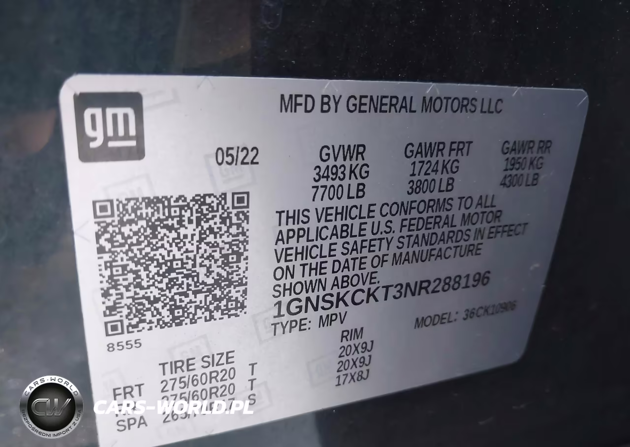 2022 Chevrolet Suburban 4Wd Lt VIN:1GNSKCKT3NR288196 - 9