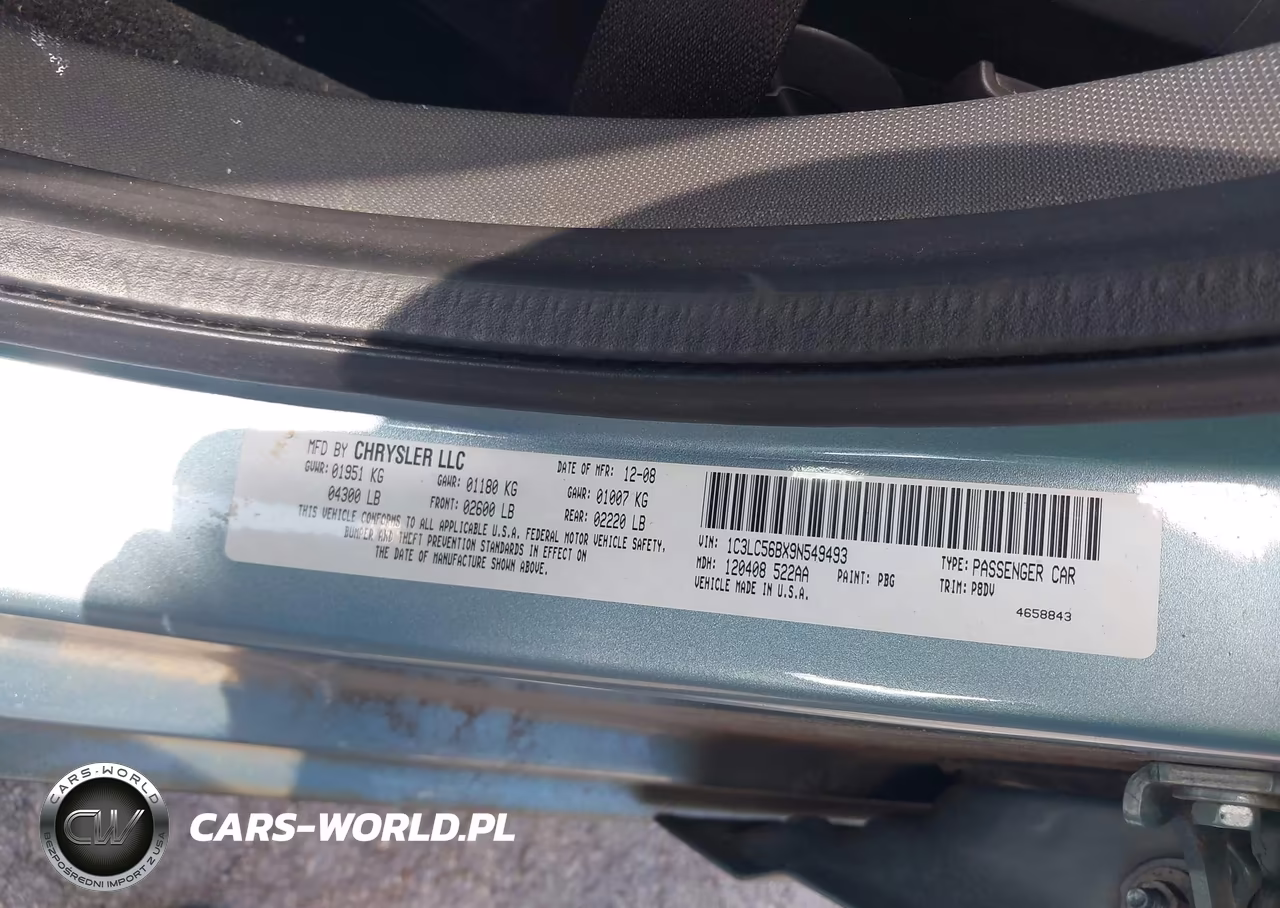 2009 Chrysler Sebring Touring VIN:1C3LC56BX9N549493 - 9