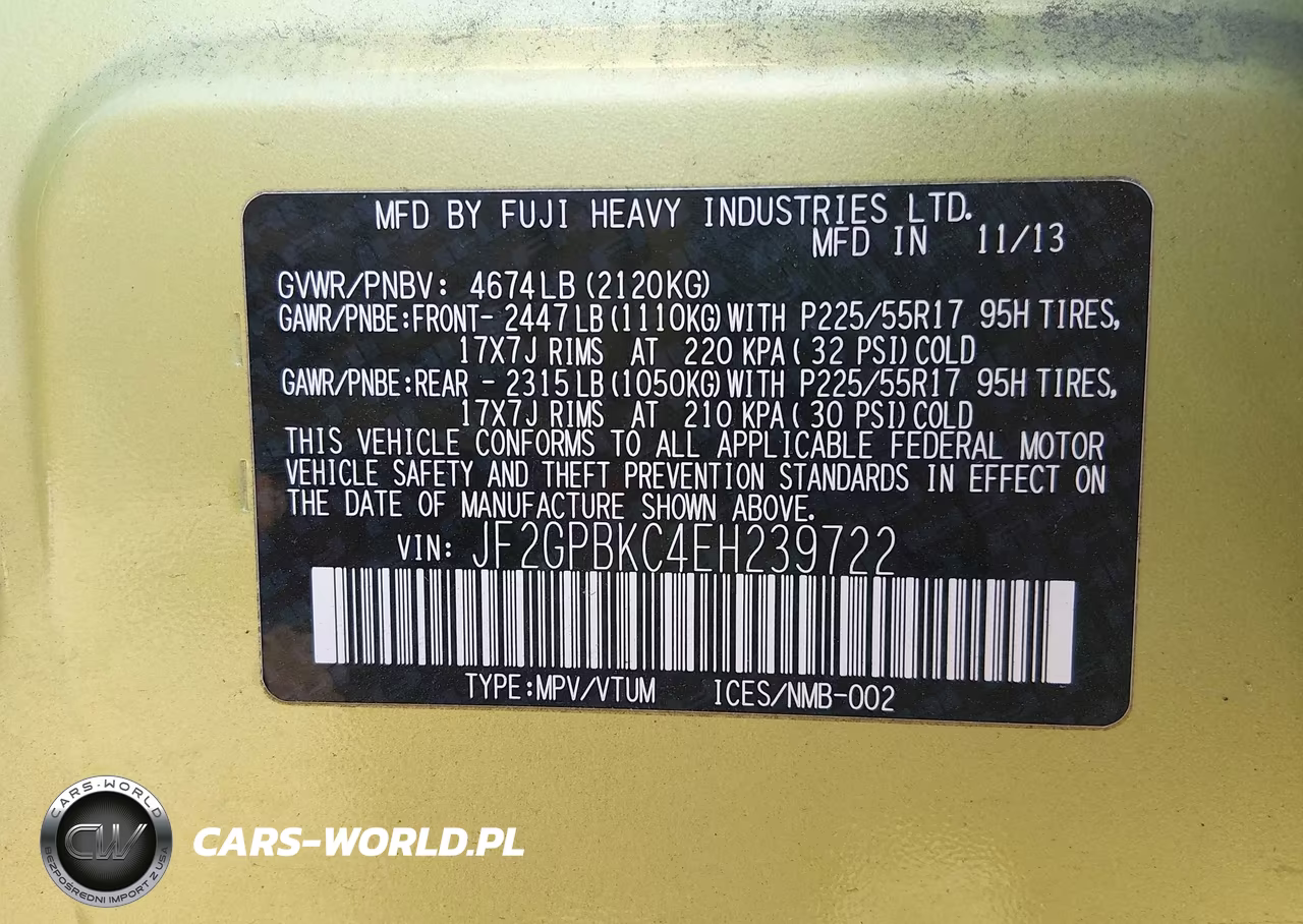 2014 Subaru Xv Crosstrek Hybrid 2.0I Touring VIN:JF2GPBKC4EH239722 - 9