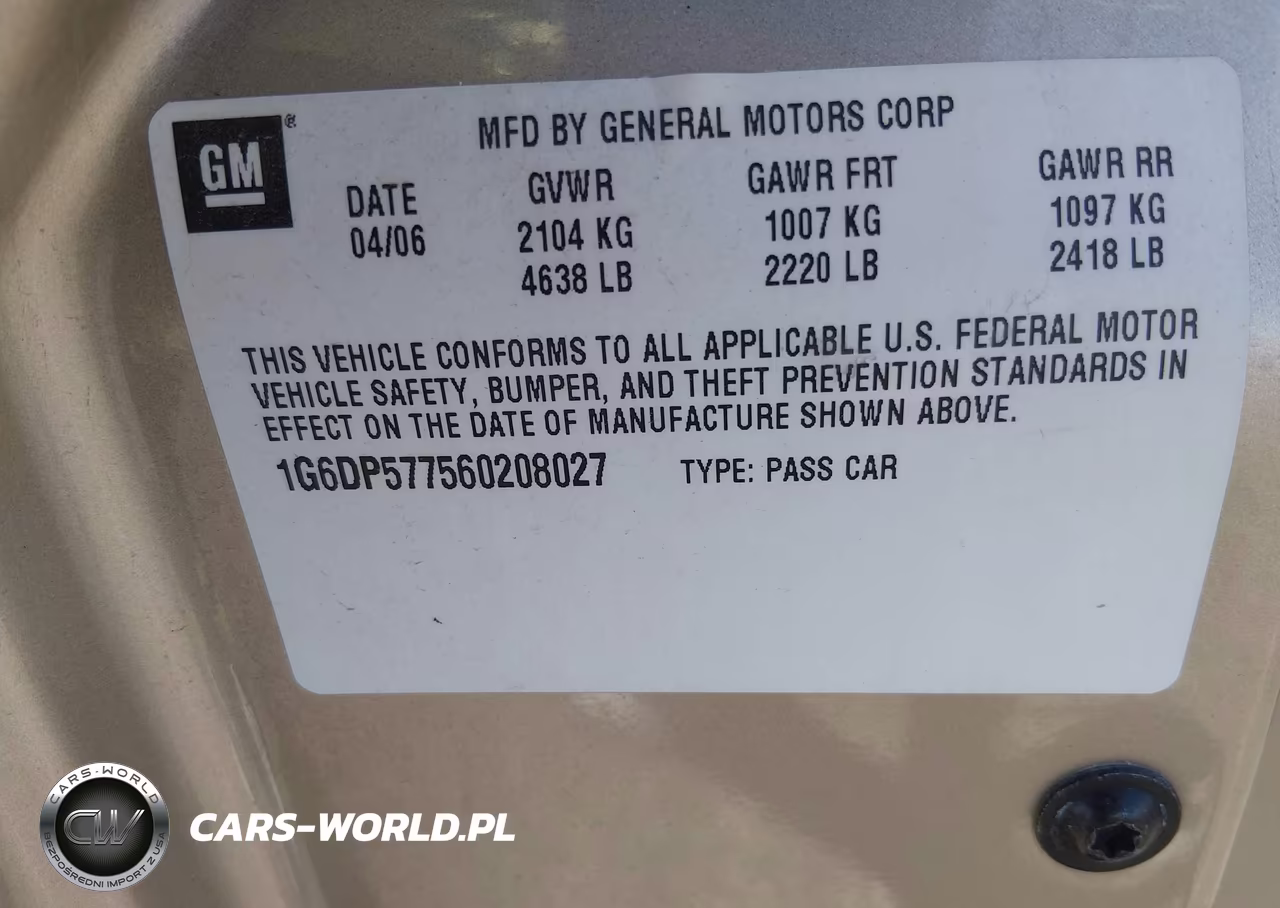 2006 Cadillac Cts Base W-1Sb VIN:1G6DP577560208027 - 9