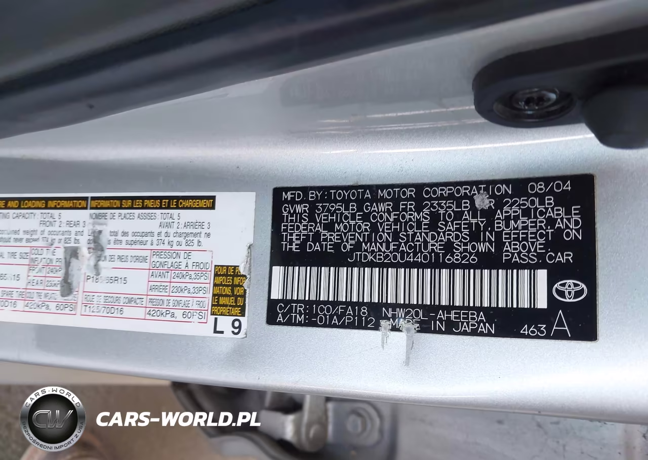 2004 Toyota Prius VIN:JTDKB20U440116826 - 9