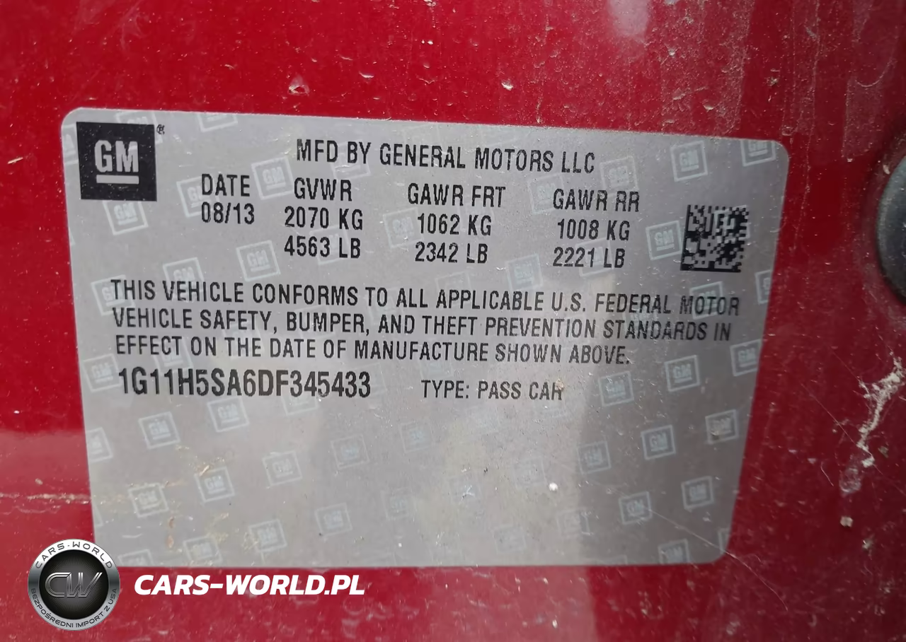 2013 Chevrolet Malibu VIN:1G11H5SA6DF345433 - 9