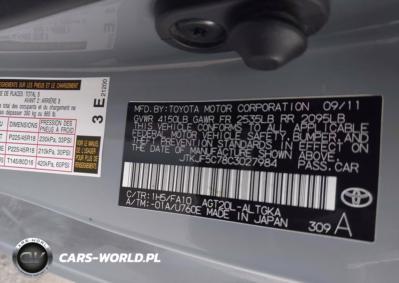 2012 Scion Tc VIN:JTKJF5C78C3027984 - 9