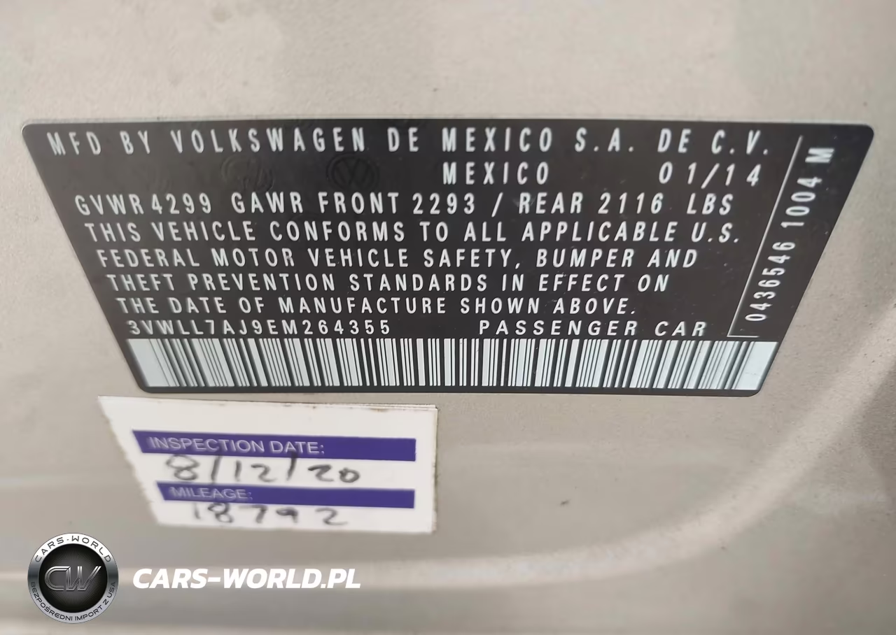 2014 Volkswagen Jetta 2.0L Tdi VIN:3VWLL7AJ9EM264355 - 9