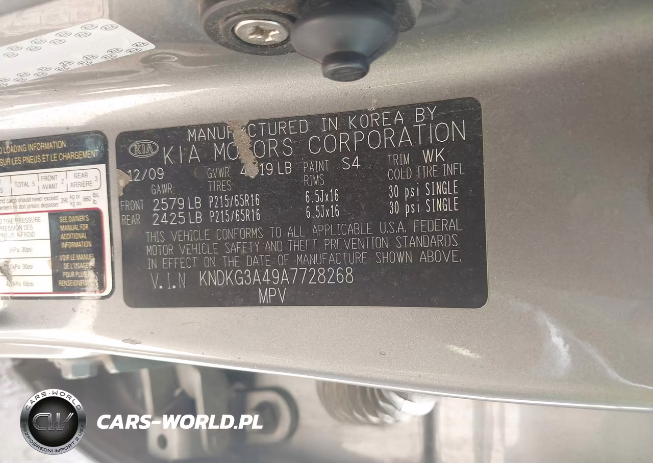 2010 Kia Sportage Lx VIN:KNDKG3A49A7728268 - 9