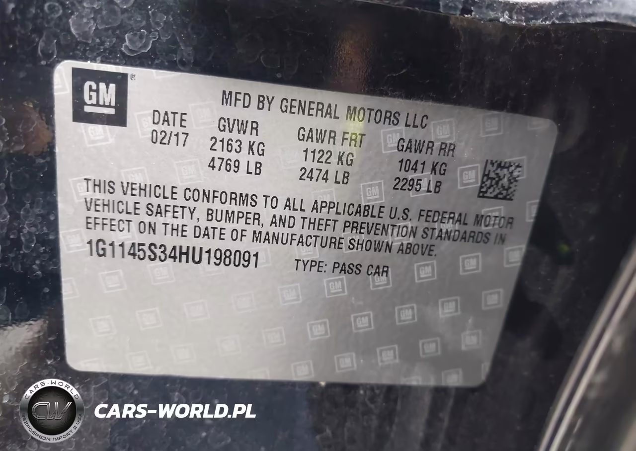 2017 Chevrolet Impala 2Lz VIN:1G1145S34HU198091 - 9