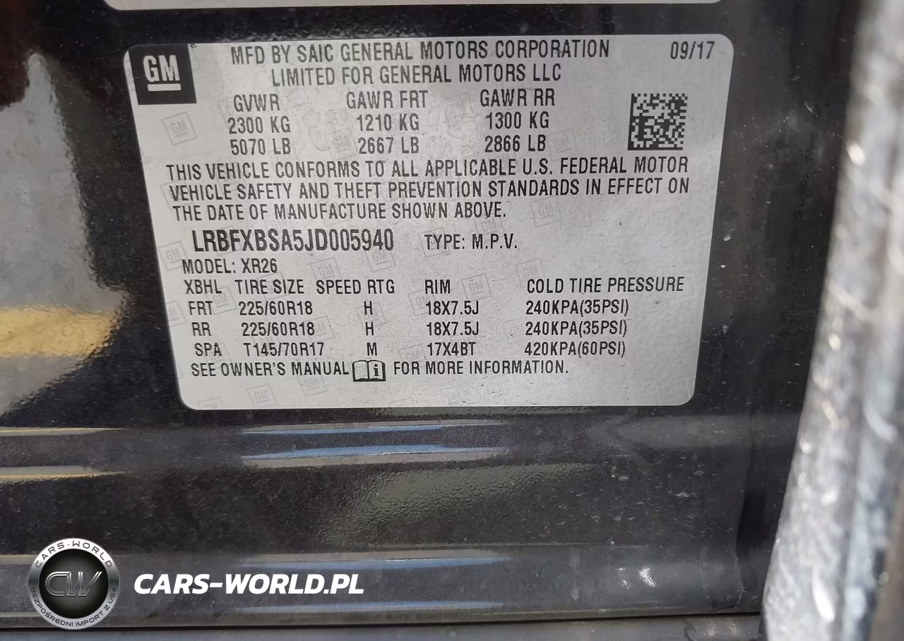2018 Buick Envision Preferred VIN:LRBFXBSA5JD005940 - 9