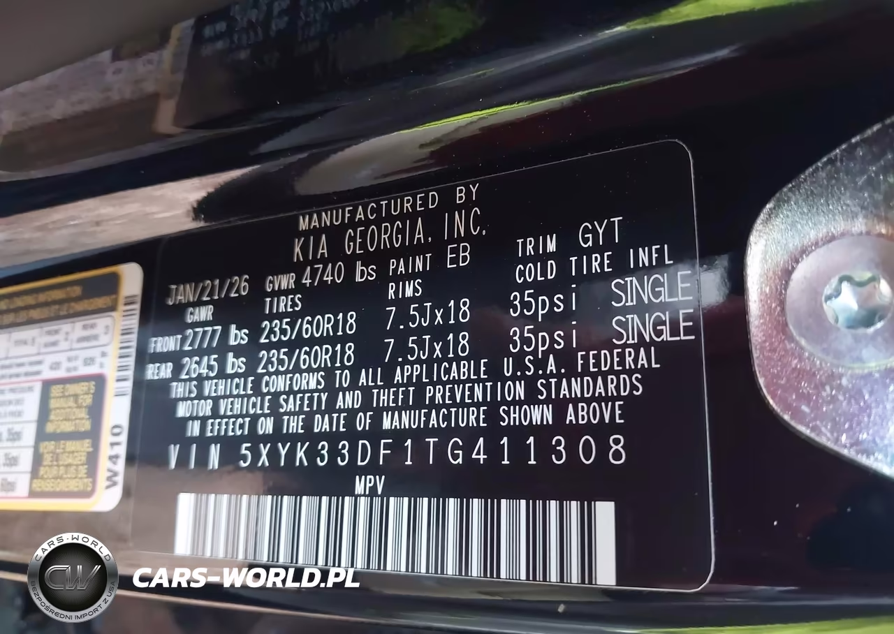 2026 Kia Sportage Ex VIN:5XYK33DF1TG411308 - 9
