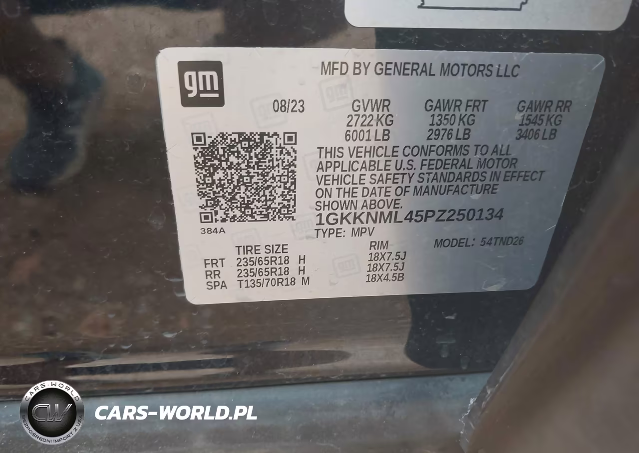 2023 GMC Acadia Fwd Slt VIN:1GKKNML45PZ250134 - 9