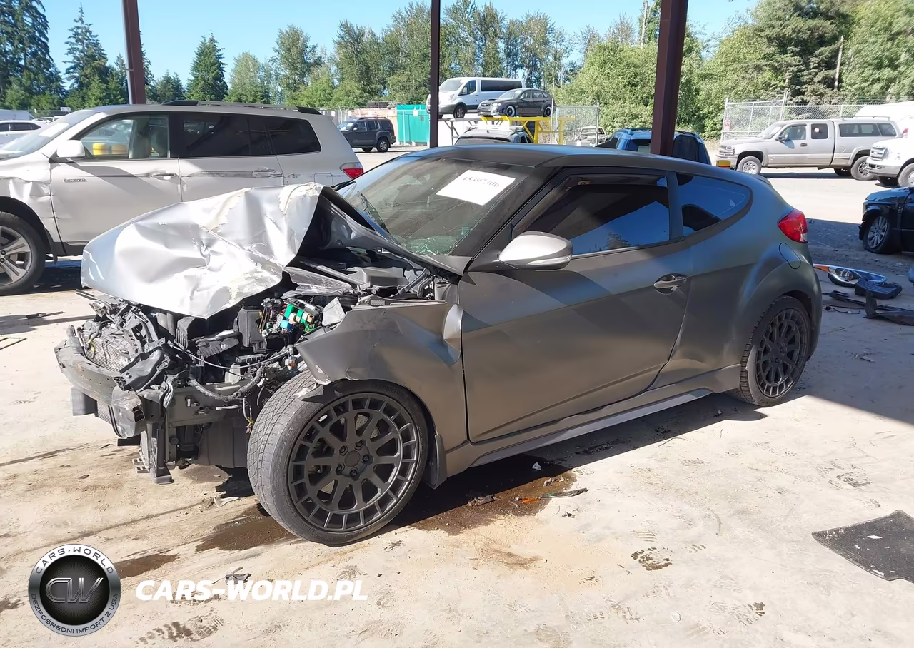 2016 Hyundai Veloster Turbo VIN:KMHTC6AE1GU265459 - 2