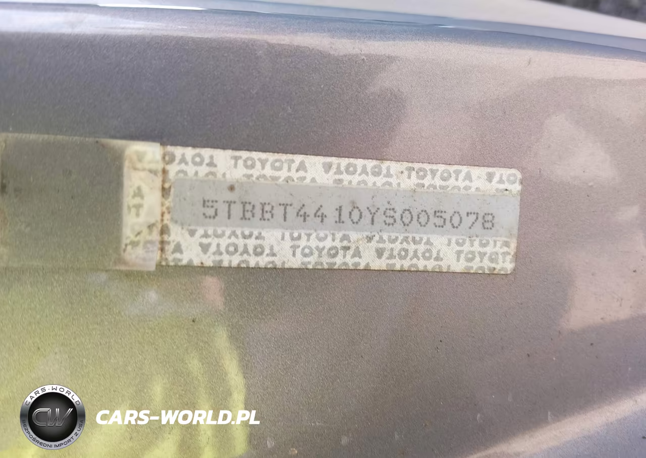 2000 Toyota Tundra Sr5 V8 VIN:5TBBT4410YS005078 - 9