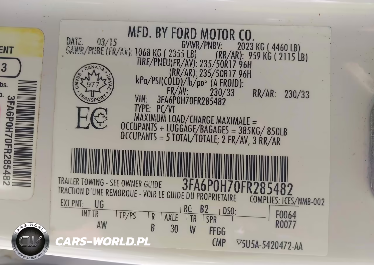 2015 Ford Fusion Se VIN:3FA6P0H70FR285482 - 9