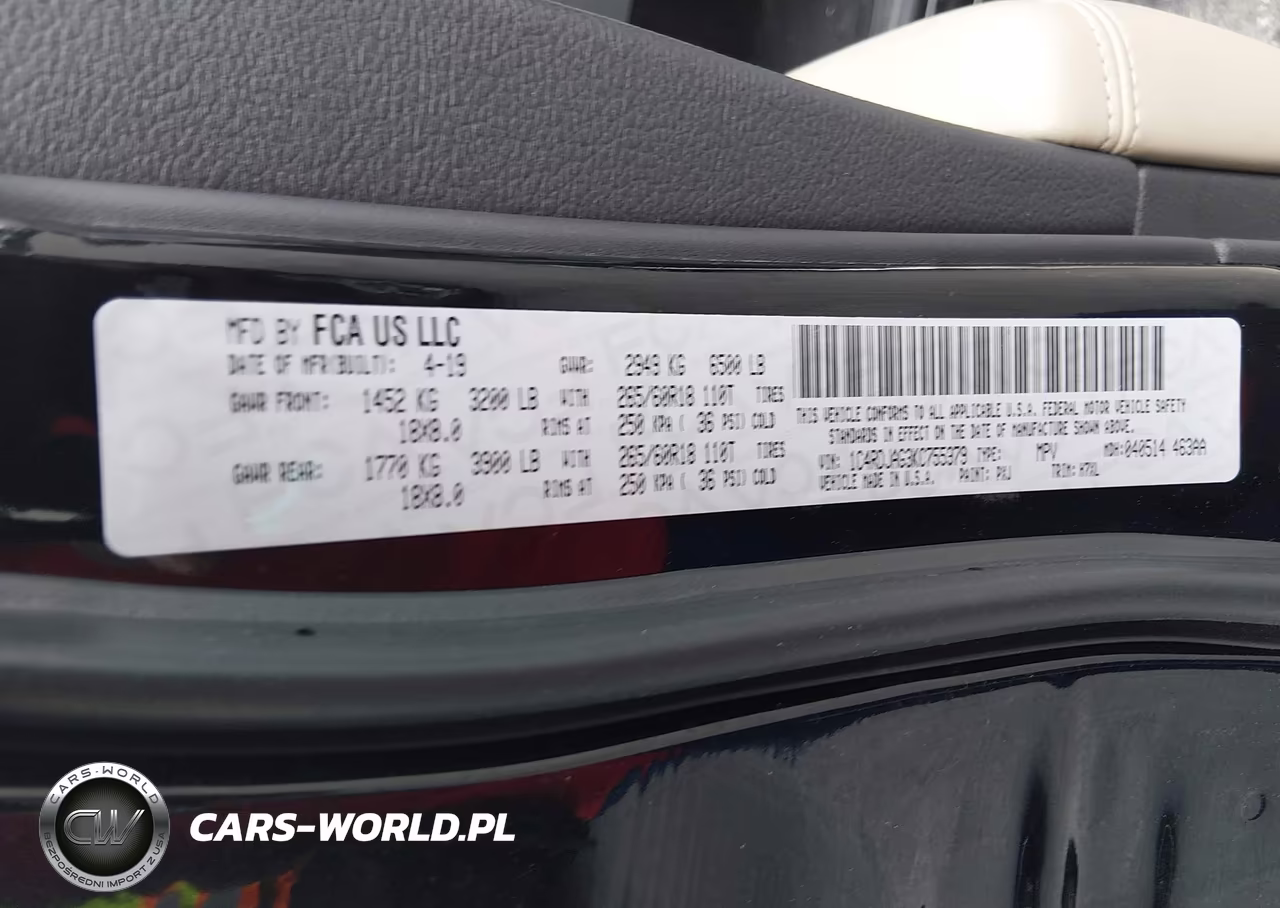 2019 Dodge Durango Sxt Awd VIN:1C4RDJAG3KC755979 - 9