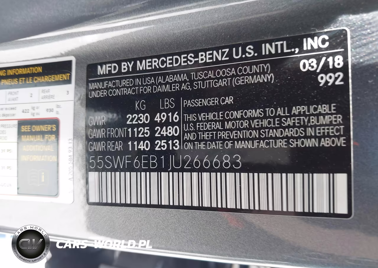 2018 Mercedes-Benz Amg C 43 4Matic VIN:55SWF6EB1JU266683 - 9