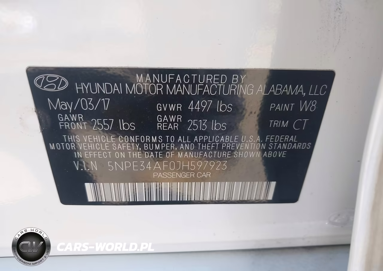2018 Hyundai Sonata Sel VIN:5NPE34AF0JH597923 - 9