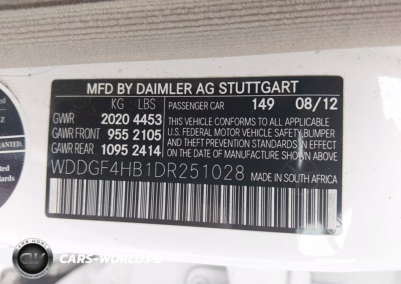 2013 Mercedes-Benz C 250 Sport VIN:WDDGF4HB1DR251028 - 9