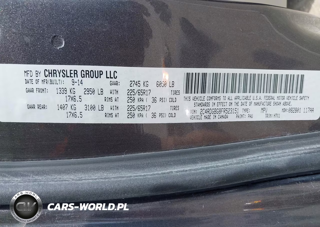 2015 Dodge Grand Caravan Se VIN:2C4RDGBG8FR523151 - 9
