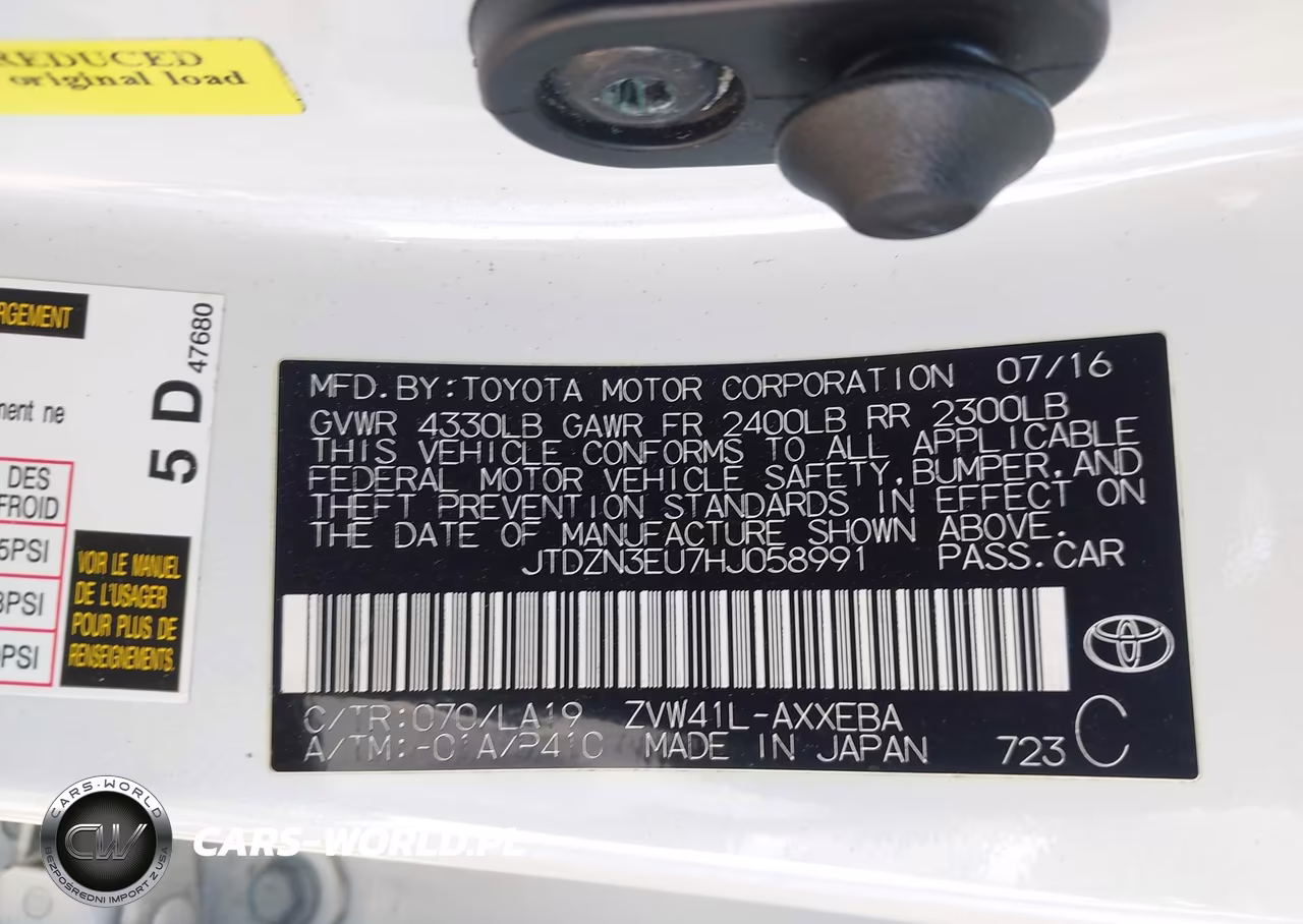 TOYOTA PRIUS V VIN:JTDZN3EU7HJ058991 - 9