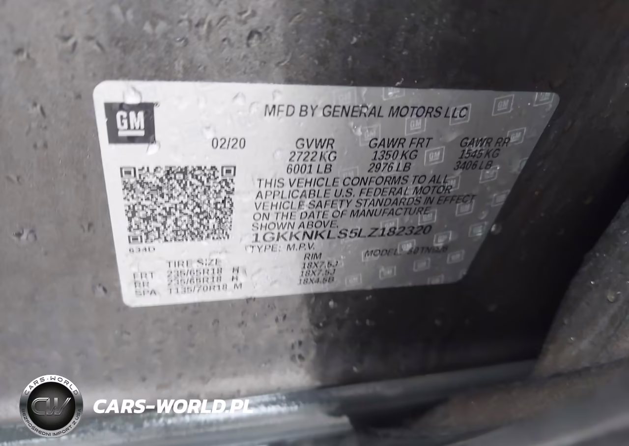 2020 GMC Acadia Fwd Sle VIN:1GKKNKLS5LZ182320 - 9