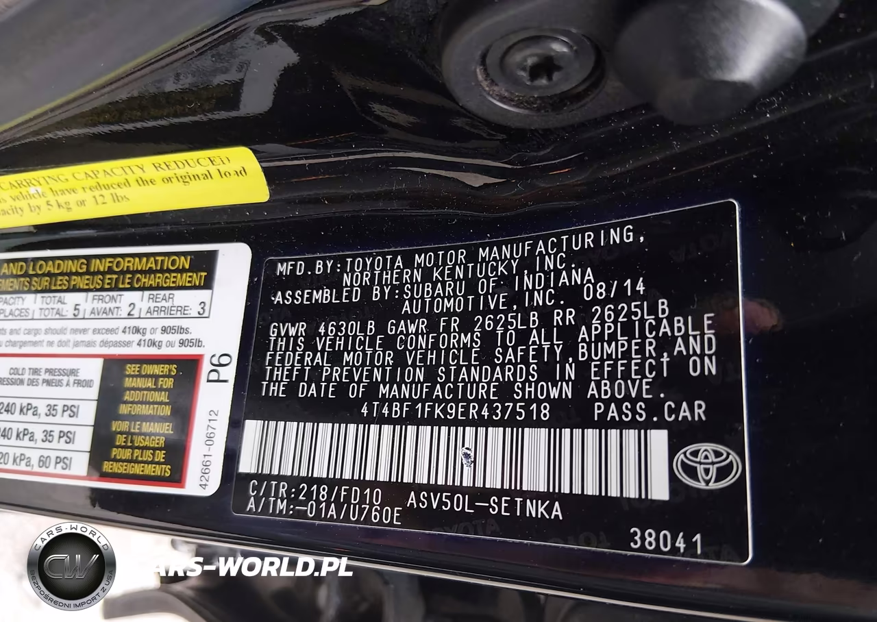 2014 Toyota Camry Le VIN:4T4BF1FK9ER437518 - 9