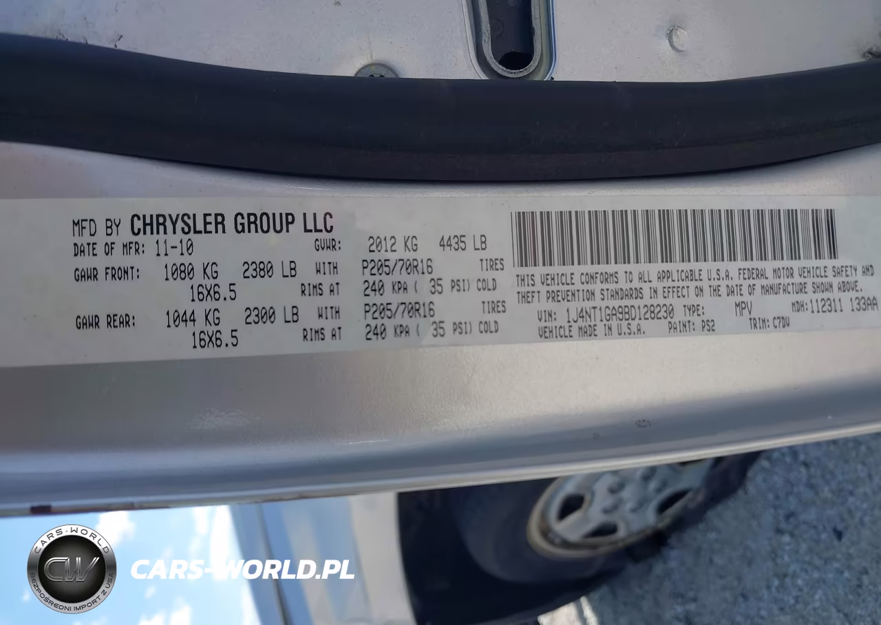 2011 Jeep Patriot Sport VIN:1J4NT1GA9BD128230 - 9