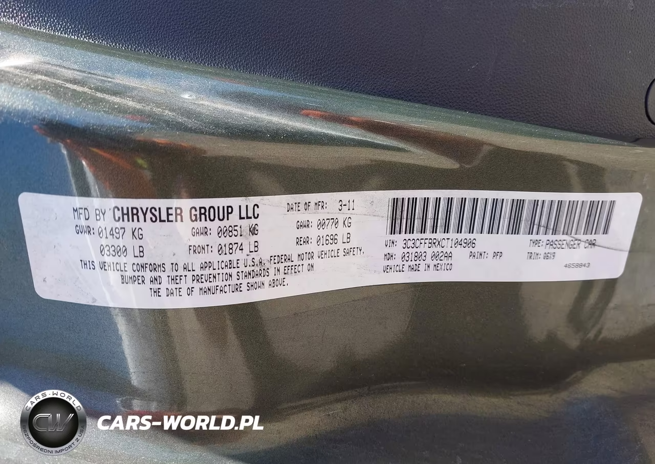 2012 Fiat 500 Sport VIN:3C3CFFBRXCT104906 - 9