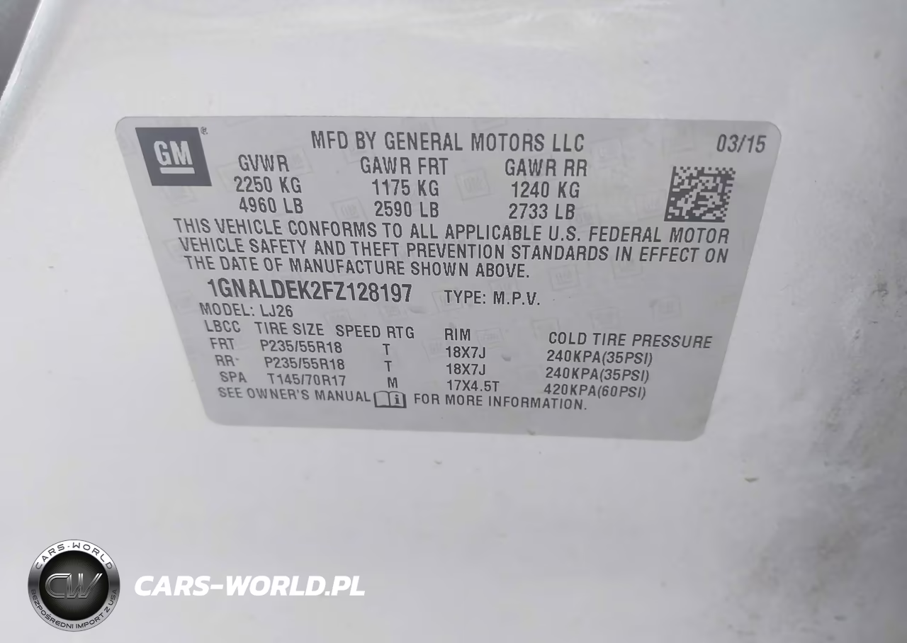 2015 Chevrolet Equinox Ltz VIN:1GNALDEK2FZ128197 - 9