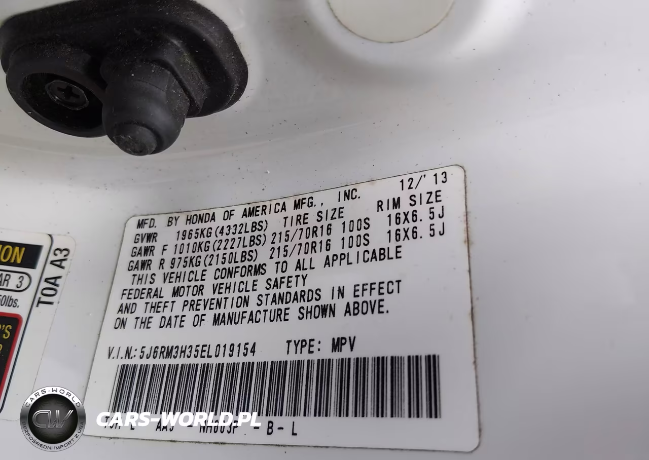 2014 Honda Cr-V Lx VIN:5J6RM3H35EL019154 - 9