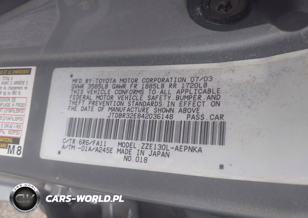 2004 Toyota Corolla Le VIN:JTDBR32E842036148 - 9