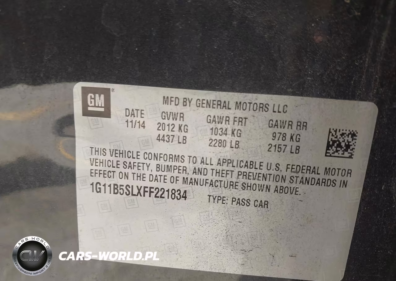 2015 Chevrolet Malibu Ls VIN:1G11B5SLXFF221834 - 9