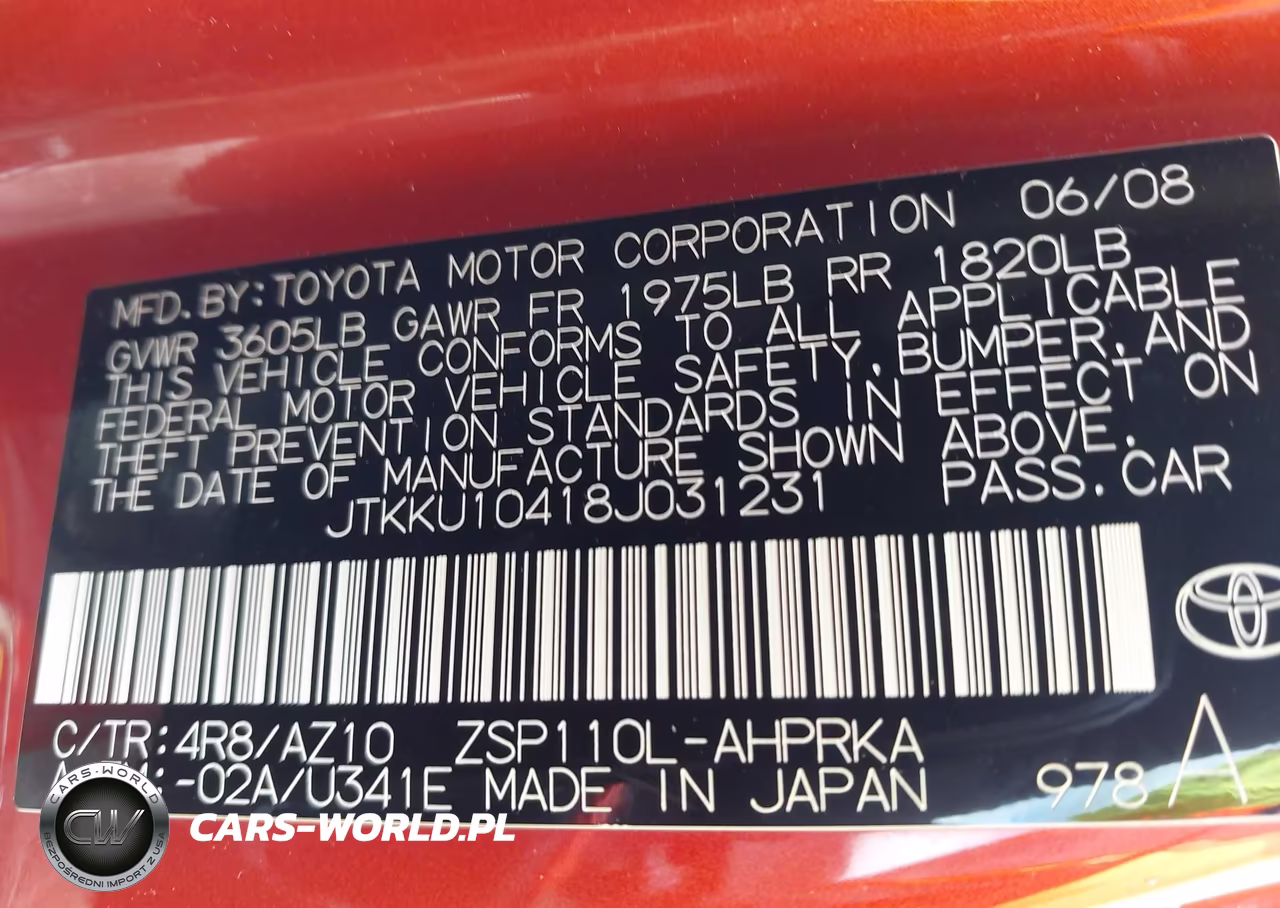 2008 Scion Xd VIN:JTKKU10418J031231 - 9