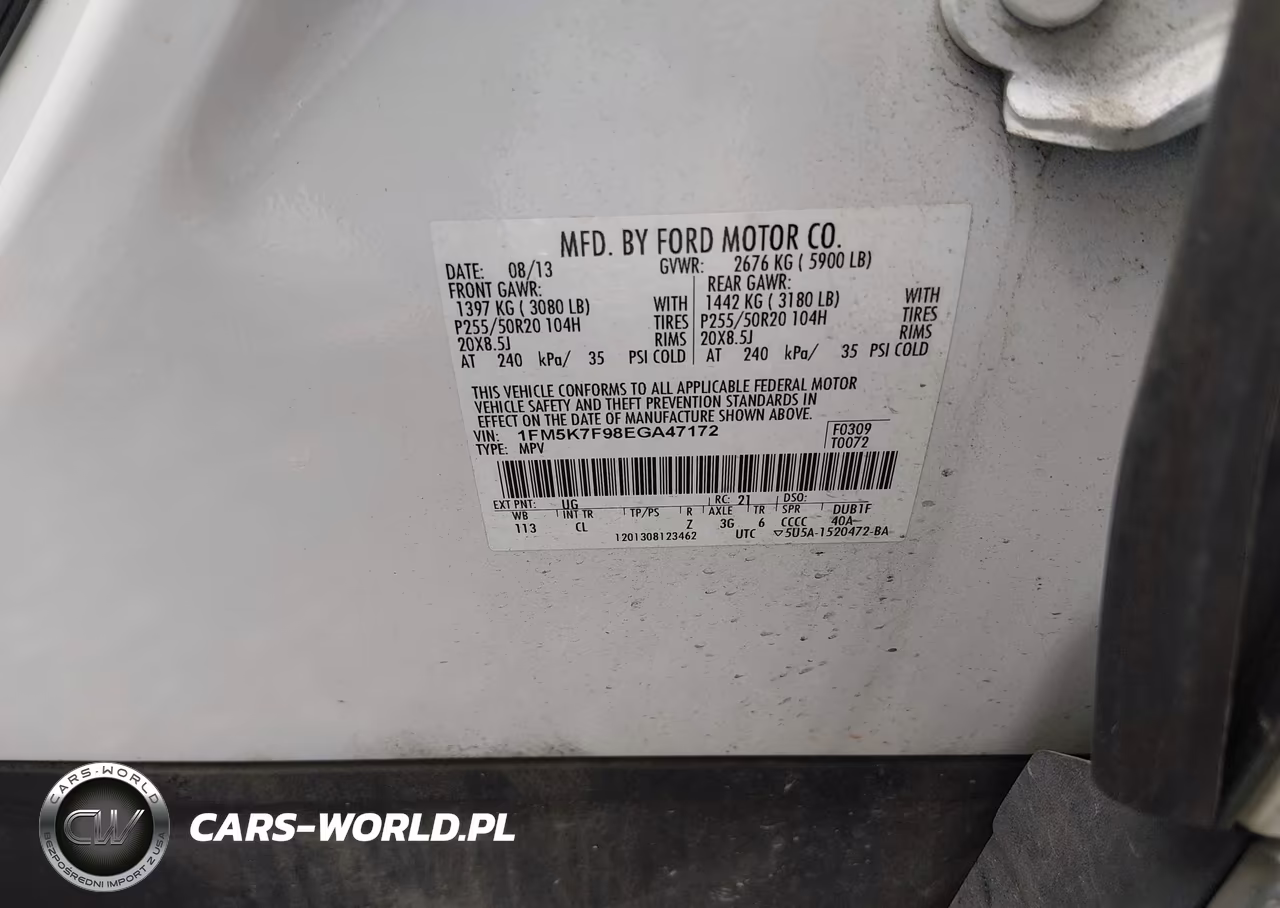 2014 Ford Explorer Limited VIN:1FM5K7F98EGA47172 - 9