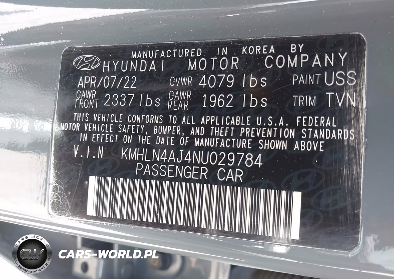 2022 Hyundai Elantra Hybrid Limited VIN:KMHLN4AJ4NU029784 - 9