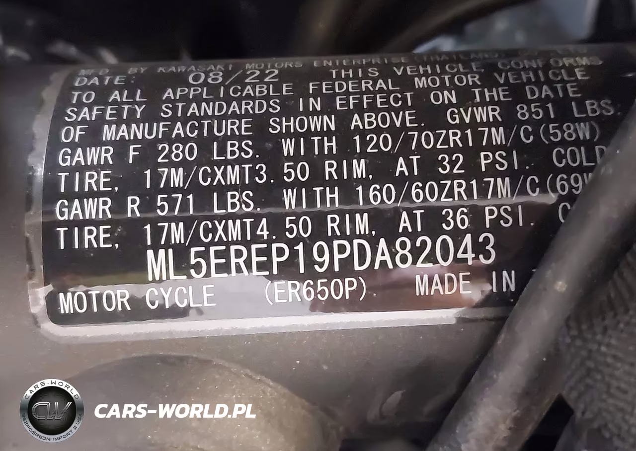 2023 Kawasaki Er650 P VIN:ML5EREP19PDA82043 - 10