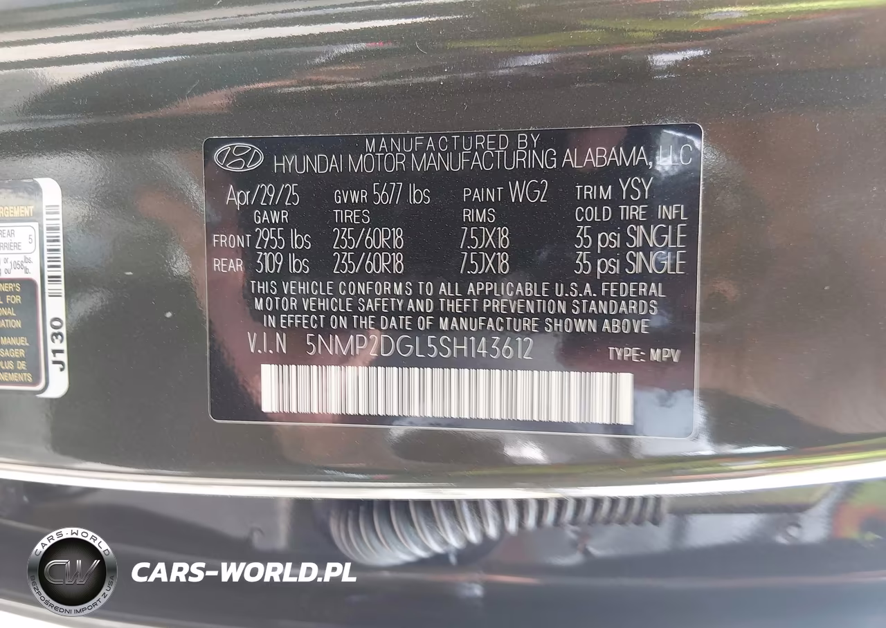 2025 Hyundai Santa Fe Sel VIN:5NMP2DGL5SH143612 - 9