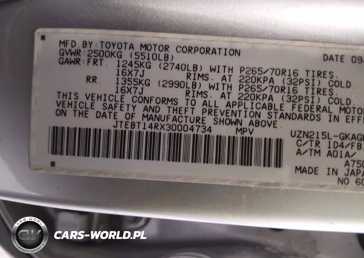 2003 Toyota 4Runner Sr5 Sport V8 VIN:JTEBT14RX30004734 - 9