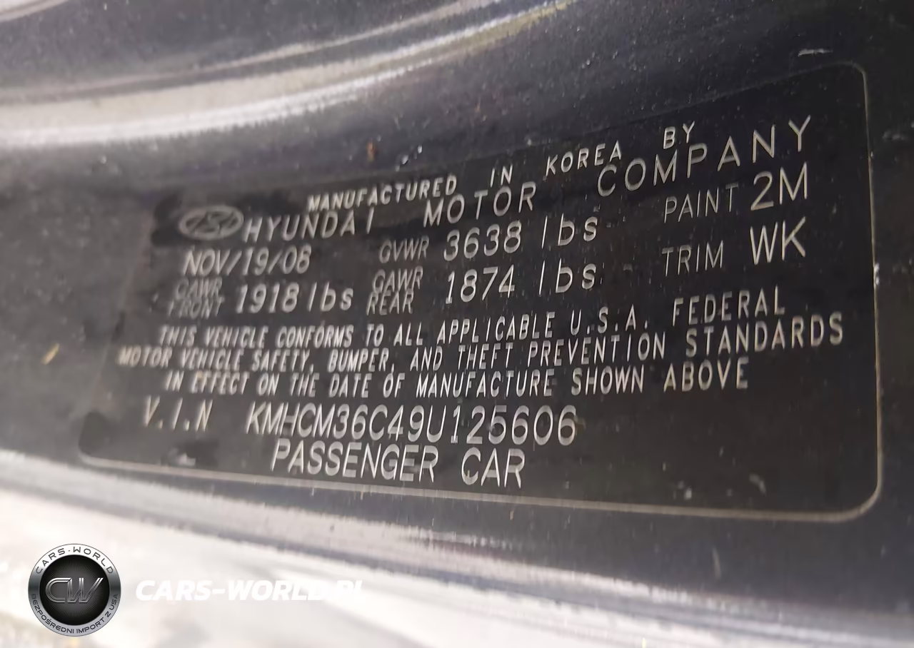 2009 Hyundai Accent Gs VIN:KMHCM36C49U125606 - 9