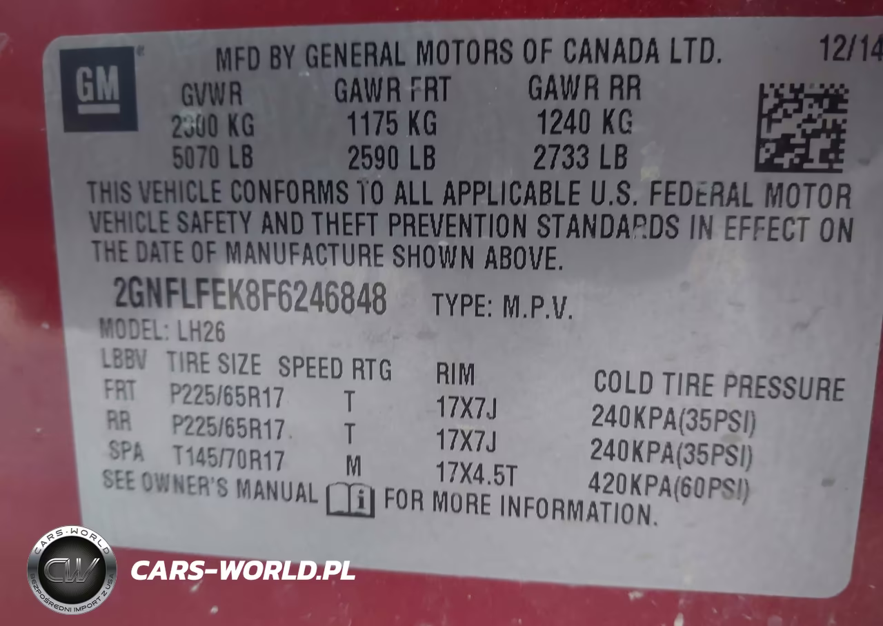 2015 Chevrolet Equinox 1Lt VIN:2GNFLFEK8F6246848 - 9
