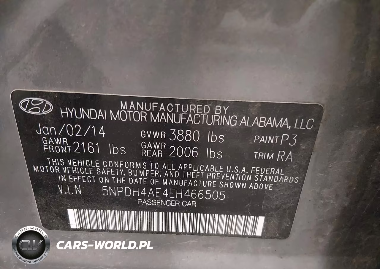 2014 Hyundai Elantra Se VIN:5NPDH4AE4EH466505 - 9