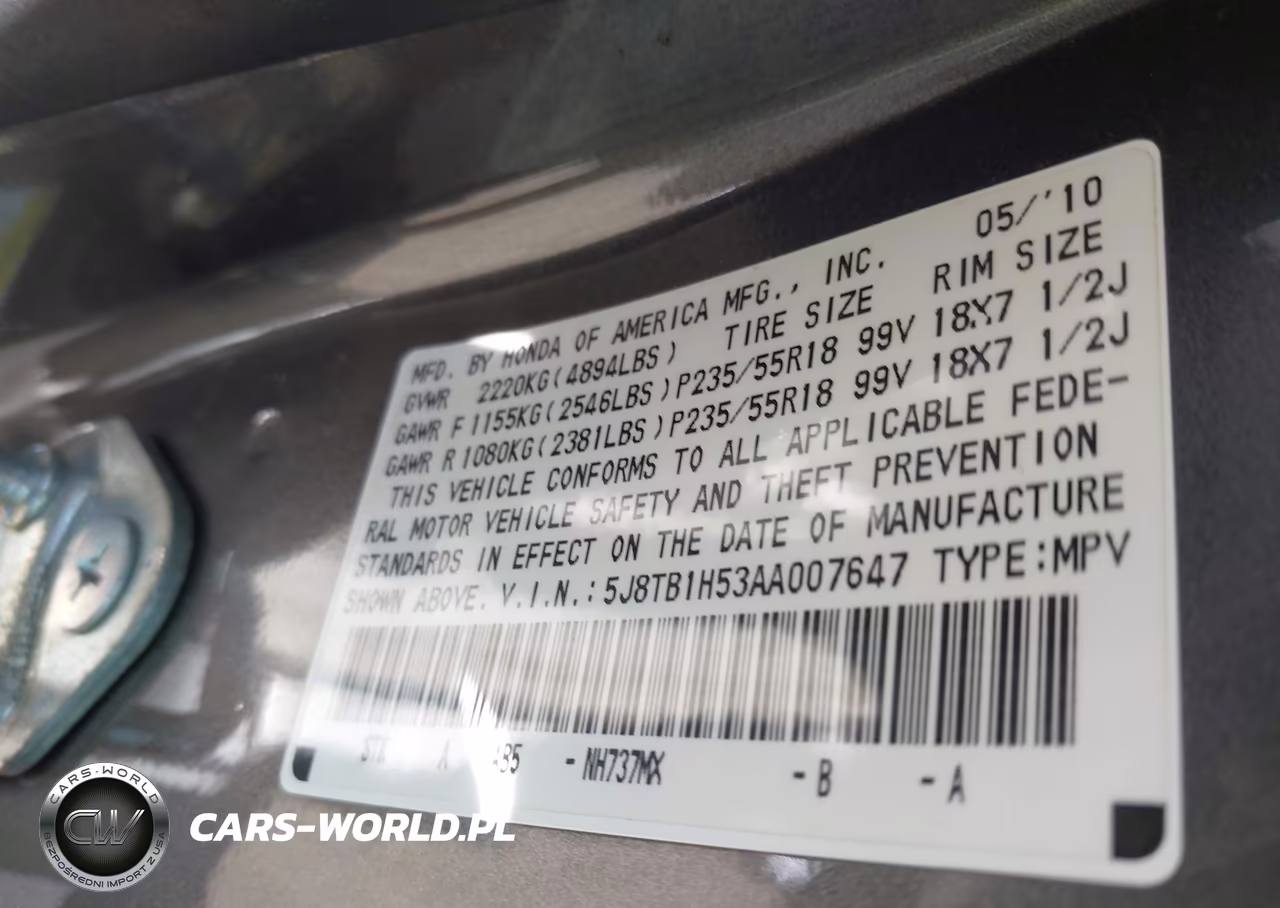 2010 Acura Rdx VIN:5J8TB1H53AA007647 - 9