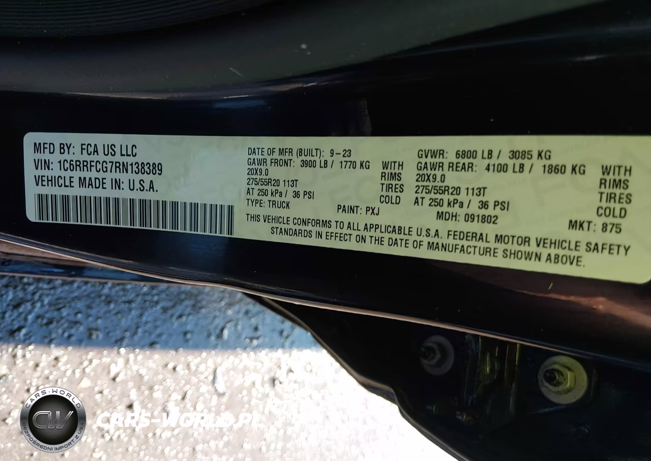 2024 Ram 1500 Tradesman Quad Cab 4X4 6'4 Box VIN:1C6RRFCG7RN138389 - 9