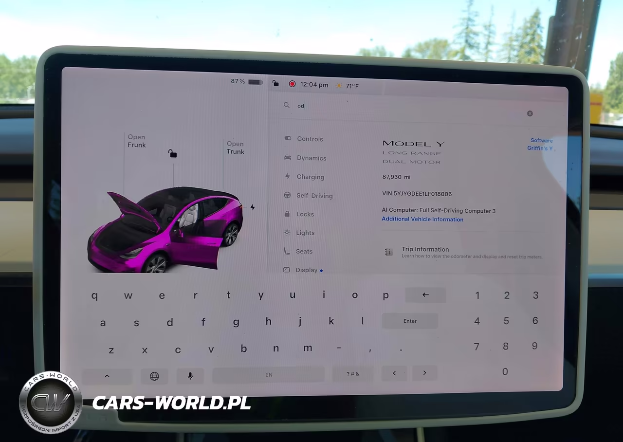 2020 Tesla Model Y Long Range Dual Motor All-Wheel Drive VIN:5YJYGDEE1LF018006 - 7