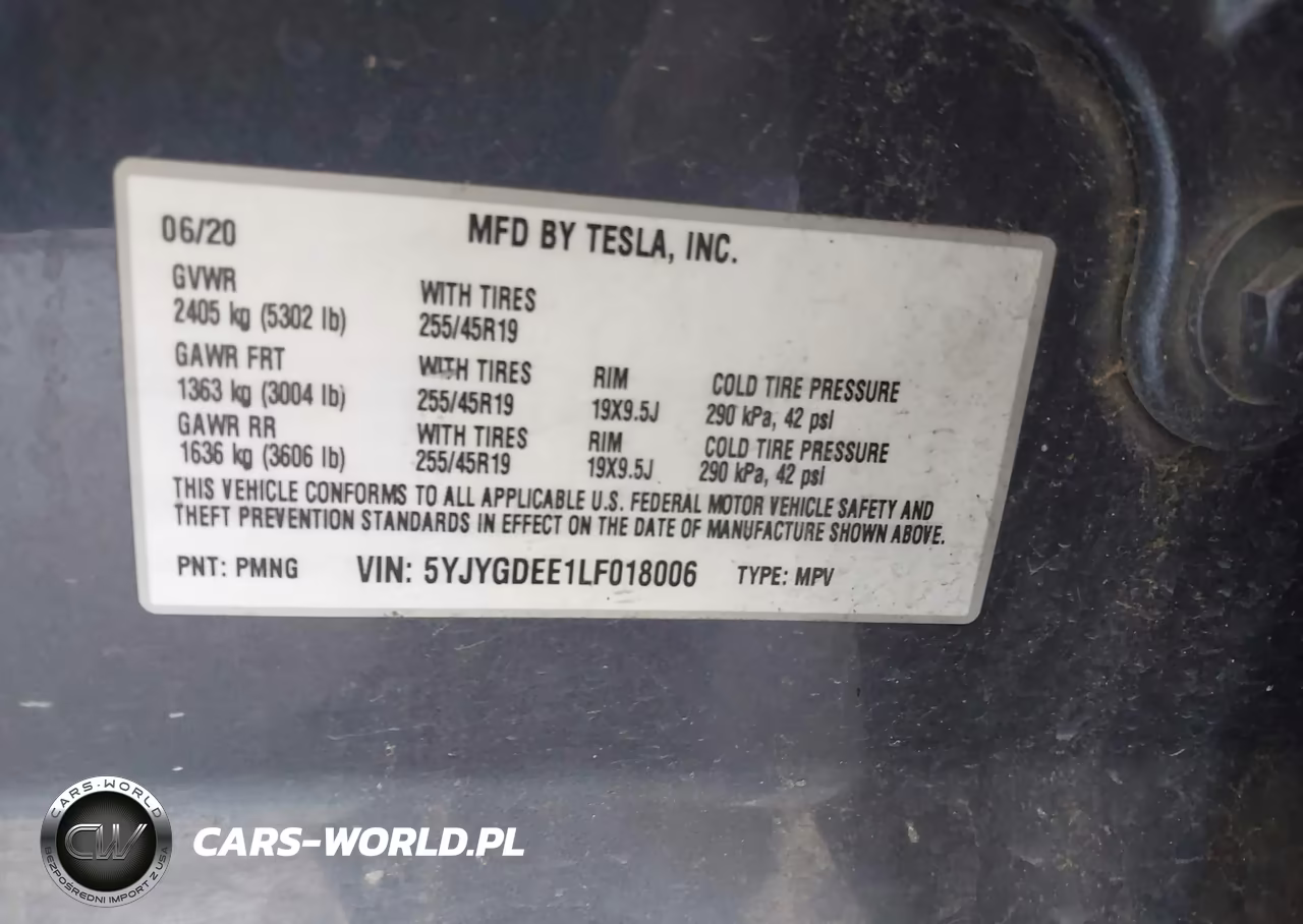 2020 Tesla Model Y Long Range Dual Motor All-Wheel Drive VIN:5YJYGDEE1LF018006 - 9