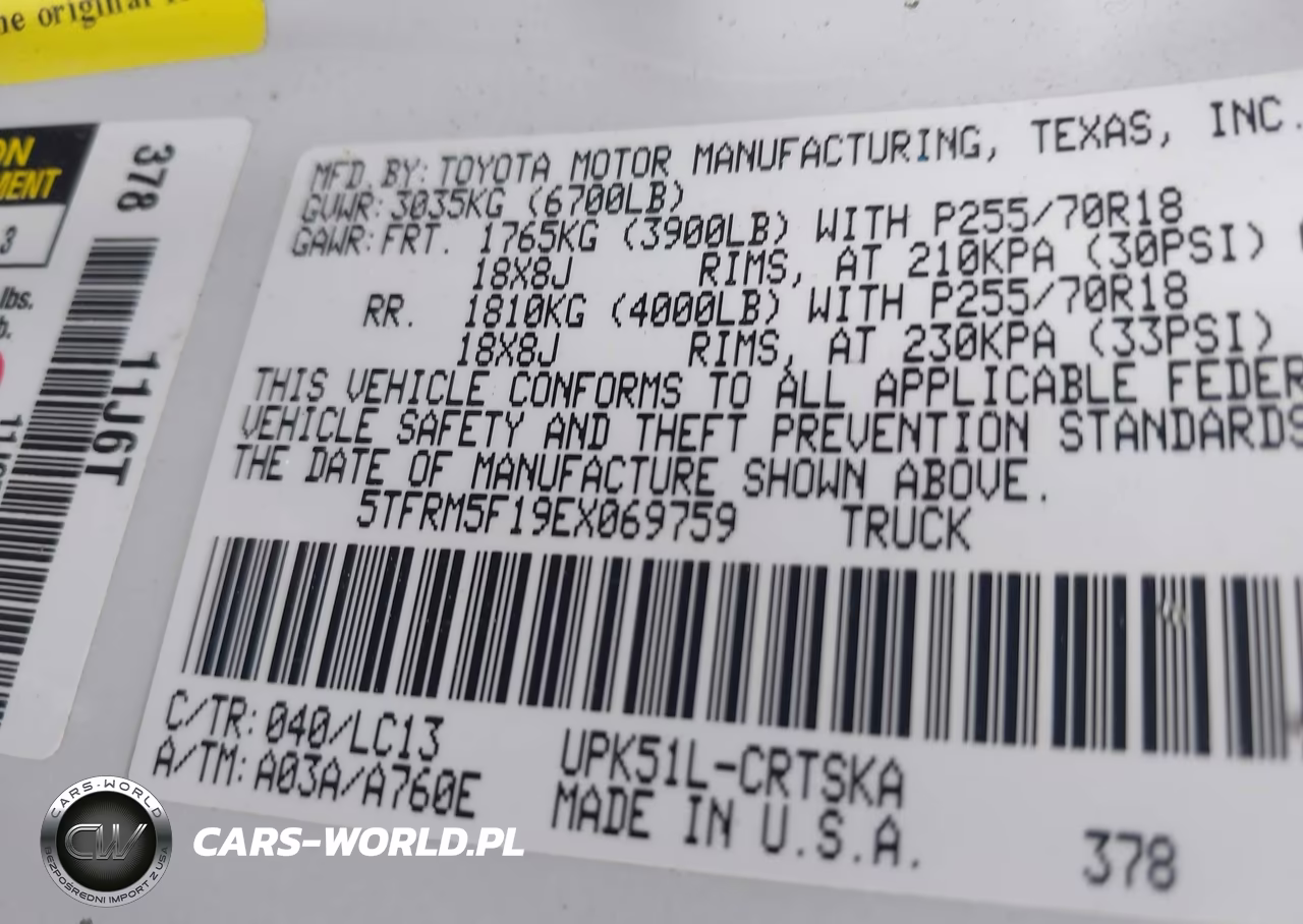 2014 Toyota Tundra Sr 4.6L V8 VIN:5TFRM5F19EX069759 - 9